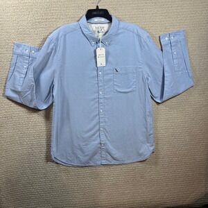 Jack Wills Sky Blue Oxford Shirt‎ XXL Slim Fit Bird Logo Button Down NWT